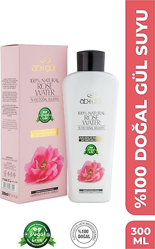 Ab-ı Gül %100 Doğal Gül Suyu- Saf Damıtılmış Gül Suyu 300ml