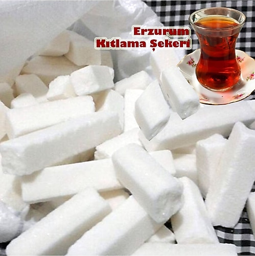 AbbasShop Erzurum Şekeri Kıtlama Kesme Uzun Sert Şeker 5 Kg