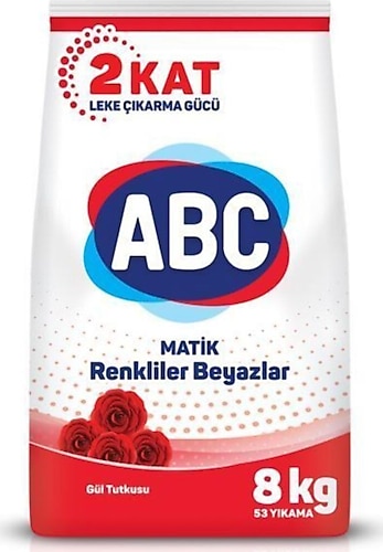 ABC Matik Gül Tutkusu 8 kg Toz Deterjan