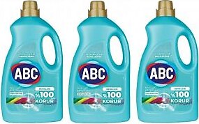 ABC Renklilere Özel Sıvı Çamaşır Deterjanı 50 Yıkama 2.7 Lt x 3 Adet