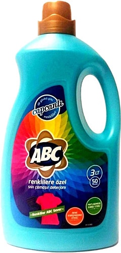 ABC Renklilere Özel Sıvı Deterjan 50 Yıkama 3 lt
