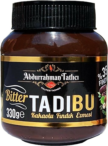 Abdurrahman Tatlıcı Tadıbu Bitter Kakaolu Fındık Ezmesi 330 gr