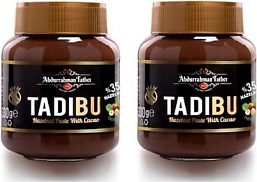 Abdurrahman Tatlıcı Tadıbu Kakaolu Fındık Ezmesi 330 gr 2'li