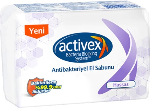 Activex Antibakteriyel Hassas 4x80 gr Katı Sabun