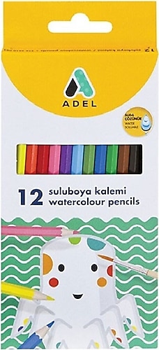 Adel Aquarell 12'li Sulu Boya Kalemi Seti