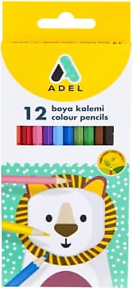 Adel Tam Boy 12'li Kuru Boya Seti