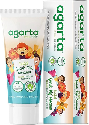 Agarta Doğal Florürsüz Çocuk Diş Macunu 75 ml
