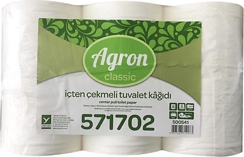Agron Mini Içten Çekme Tuvalet Kağıdı 83m 12'li