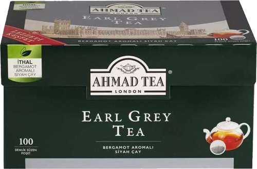 Ahmad Tea Earl Grey 100'lü Demlik Poşet Çay