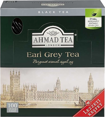 Ahmad Tea Earl Grey 2 gr 100'lü Bardak Poşet Çay