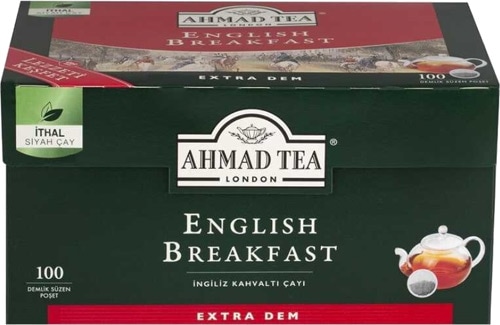 Ahmad Tea English Breakfast 100'lü Demlik Poşet Çay