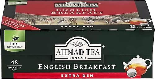 Ahmad Tea English Breakfast 48'li Demlik Poşet Çay