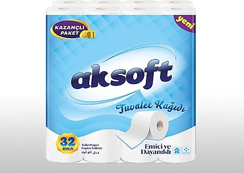 Aksoft 2 Katlı 32'li Tuvalet Kağıdı
