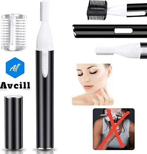 All Avcill Pilli Kaş Ve Bıyık Alma Aleti Kulak Burun Kılı Temizleme Tüy Kesme Makinesi