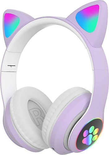 Ally 23M Led Aydınlatmalı Kedi Kulak Üstü Bluetooth Kulaklık