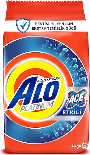 Alo Aqua Pudra Ace Etkili 4 kg Toz Deterjan