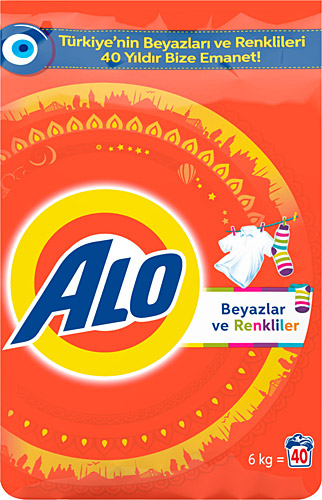 Alo Kar Çiçeği Beyazlar ve Renkliler için 6 kg Toz Deterjan