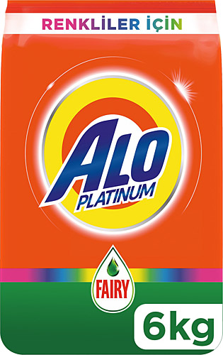 Alo Platinum Fairy Etkili Renkliler için 6 kg Toz Deterjan
