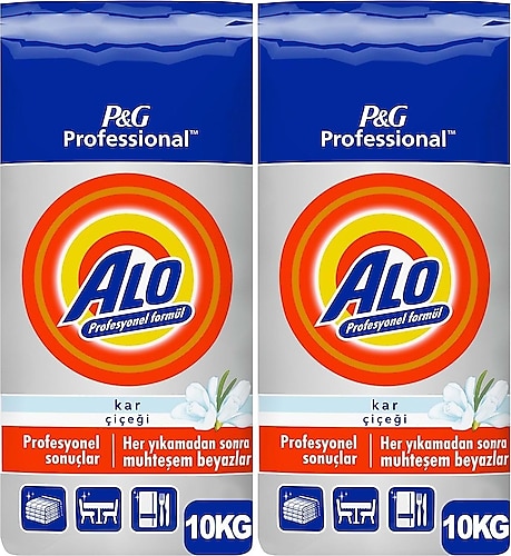 Alo Professional Kar Çiçeği 10 kg 2'li Toz Deterjan