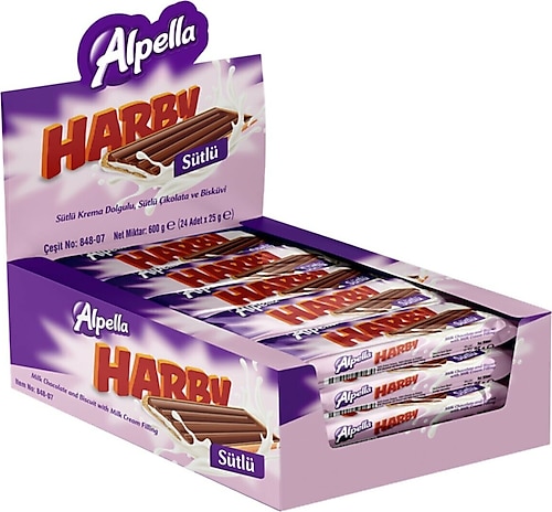 Alpella Harby Sütlü Bisküvi 24x25 gr