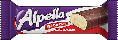 Alpella Kakaolu Kaplamalı Kremalı 28 gr Mini Rulo Pasta
