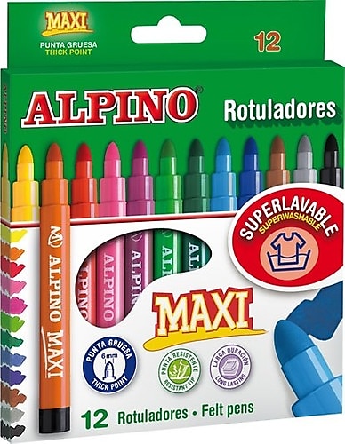 Alpino Maxi 12'li Keçeli Kalem Seti