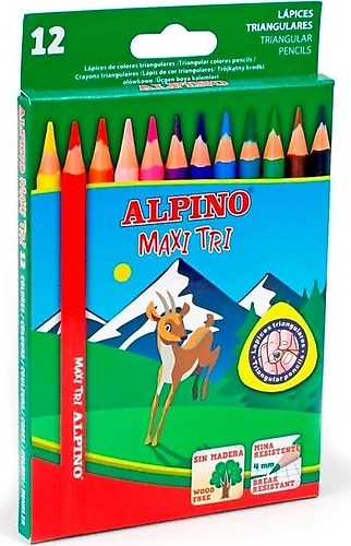 Alpino Maxi Tri 12'li Kuru Boya Seti