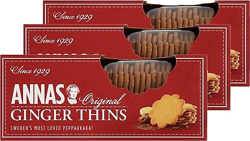 Annas Ginger Thins 150 G X 3
