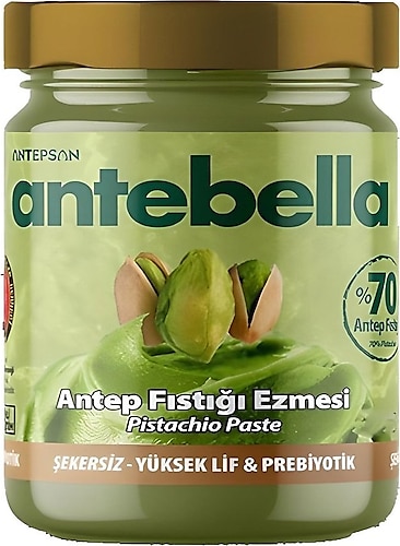 Antebella Şekersiz Antep Fıstığı Ezmesi 200 gr