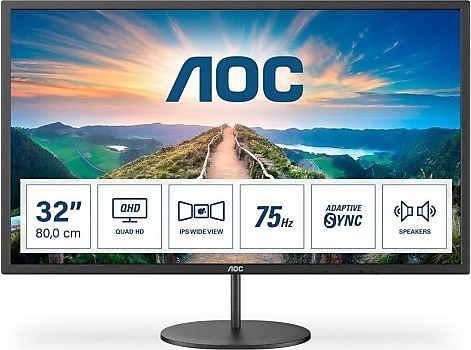 AOC Q32V4 31.5" 4 ms QHD FreeSync IPS Monitör