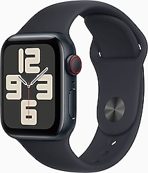 Apple Watch SE 2 2023 GPS + Cellular 40mm Gece Yarısı Alüminyum Kasa ve Spor Kordon