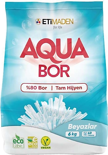 Aquabor Beyazlar için 6 kg Toz Deterjan