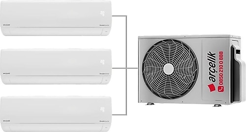 Arçelik Multi Sistem Duvar Tipi 3+1 İnverter 9+9+9 18000Btu Klima ZM18103-999