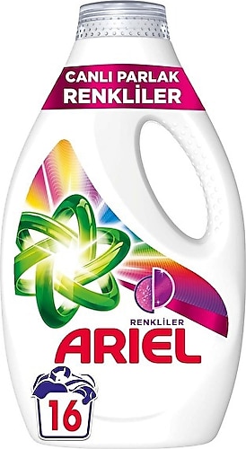 Ariel Canlı Parlak Renkler 16 Yıkama 0.88 lt Sıvı Çamaşır Deterjanı
