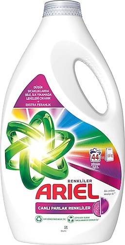 Ariel Canlı Parlak Sıvı Deterjan 44 Yıkama 2.2 lt