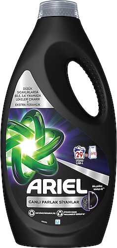 Ariel Canlı Parlak Siyahlar Sıvı Deterjan 29 Yıkama 1.595 lt