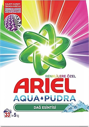 Ariel Dağ Esintisi Renkliler 5 kg Toz Deterjan