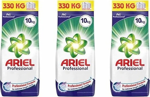 Ariel Professional 10 kg 3'lü Paket Çamaşır Makine Deterjanı