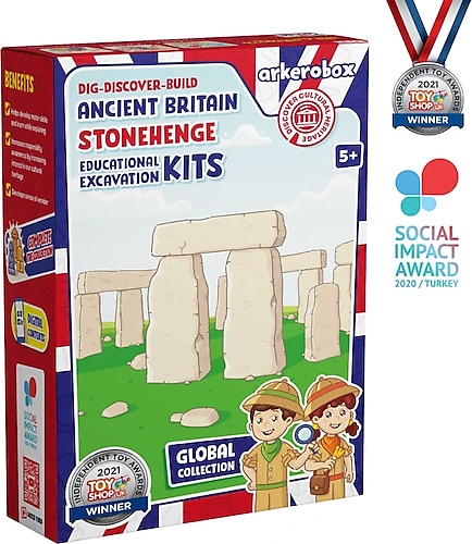 Arkerobox Eğitici Kazı Seti Global Koleksiyon Antik Britanya Stonehenge