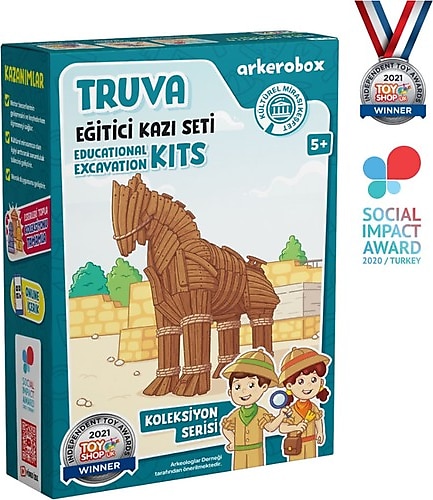 Arkerobox Eğitici Kazı Seti Koleksiyon Serisi Truva
