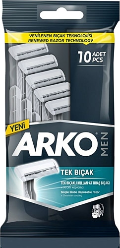 Arko Men T1 Tek Bıçak Kullan At 10'lu Tıraş Bıçağı