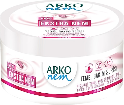 Arko Temel Bakım Ekstra Nem Kavanoz Nemlendirici Krem 250 ml