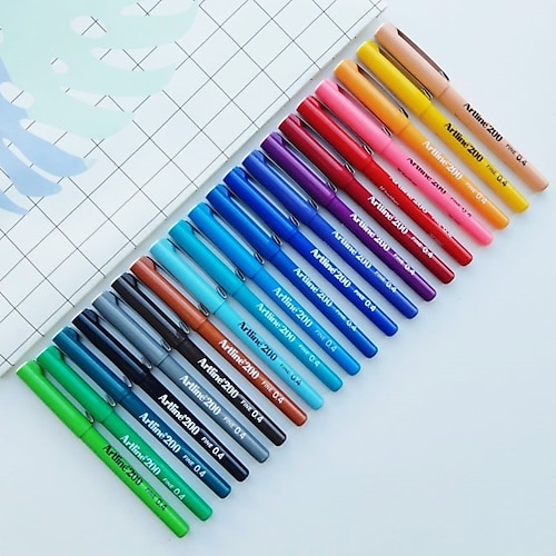 Artline 200 0.4 mm 20'li İnce Uçlu Keçeli Kalem Seti
