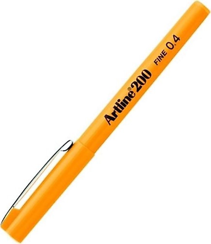 Artline 200 Fineliner Sarı 0.4 mm İnce Uçlu Keçeli Kalem