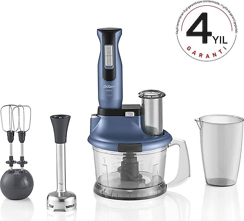 Arzum 1500W GÜÇ 4' lü Bıçak Buz kırma & Doğrayıcı 4 YIL Garantili Blender Set & Mutfak robotu