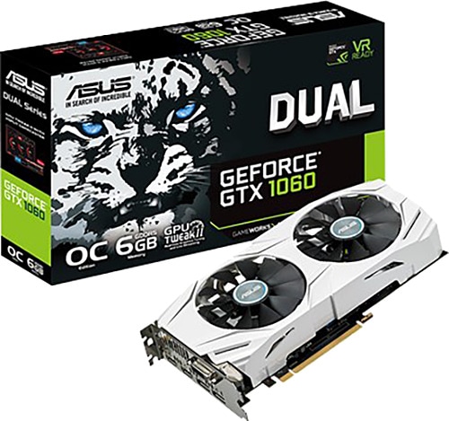 Asus GTX 1060 DUAL-GTX1060-O6G 192 Bit GDDR5 6 GB Ekran Kartı