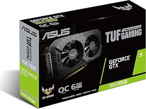 Asus GTX 1660 Super Tuf Gaming GTX1660S-O6G Gaming 192 Bit GDDR6 6 GB Ekran Kartı