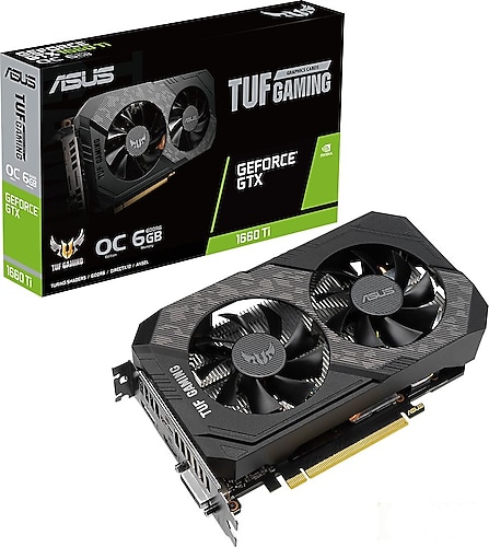 Asus GTX 1660 TI Tuf Gaming TUF-GTX1660TI-O6G-EVO-GAMING 192 Bit GDDR6 6 GB Ekran Kartı