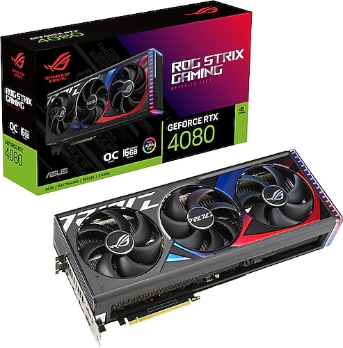 Asus ROG Strix RTX 4080 OC Edition ROG-STRIX-RTX4080-O16G-GAMING 256 Bit GDDR6X 16 GB Ekran Kartı