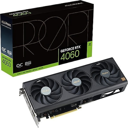 Asus RTX 4060 ProArt OC Edition PROART-RTX4060-O8G 128 Bit GDDR6 8 GB Ekran Kartı
